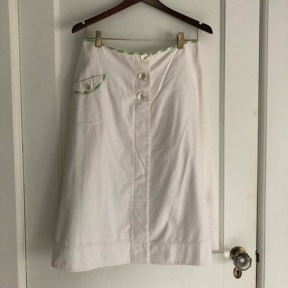 Anthropologie white skirt.